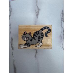 New Cartoon Cat Rubber Stamp